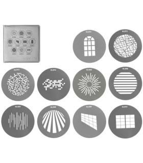 پک شماره ۱ شابلون نور نانلایت مدل NANLITE gobo as-gb-b-Set 1