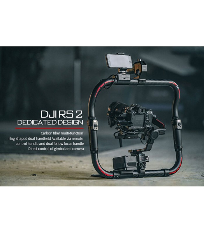 نگه دارنده کربنی تیلتا مدل Tilta Advanced Ring Grip - سازگار با DJI RS 4\RS 4 Pro\RS 3 Pro و RS 2