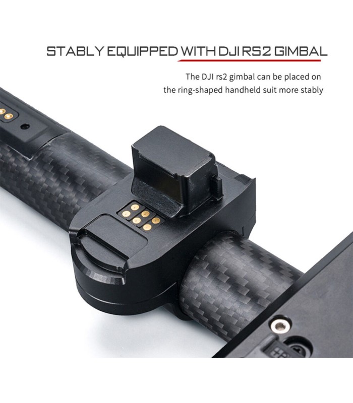 نگه دارنده کربنی تیلتا مدل Tilta Advanced Ring Grip - سازگار با DJI RS 4\RS 4 Pro\RS 3 Pro و RS 2