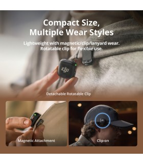 میکروفون یقه‌ای بی‌سیم دی جی آی مدل DJI Mic 3 2-Person Compact