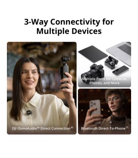 میکروفون یقه‌ای بی‌سیم دی جی آی مدل DJI Mic 3 2-Person Compact