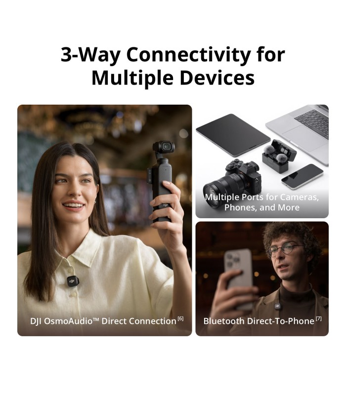 میکروفون یقه‌ای بی‌سیم دی جی آی مدل DJI Mic 3 2-Person Compact