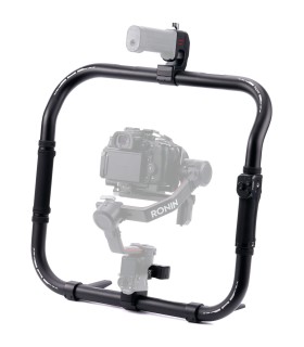 نگه دارنده تیلتا به همراه دسته کنترل یکپارچه مدل Tilta Basic Ring Grip Plus - سازگار با DJI Ronin