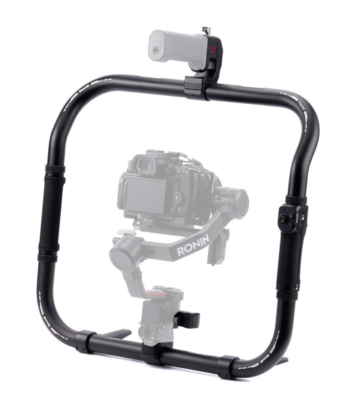 نگه دارنده تیلتا به همراه دسته کنترل یکپارچه مدل Tilta Basic Ring Grip Plus - سازگار با DJI Ronin