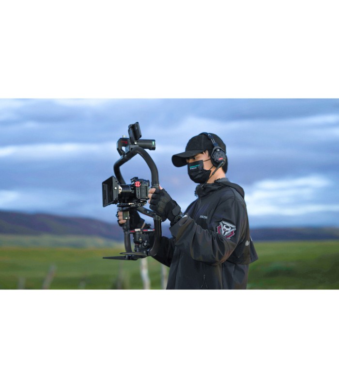 نگه دارنده تیلتا به همراه دسته کنترل یکپارچه مدل Tilta Basic Ring Grip Plus - سازگار با DJI Ronin