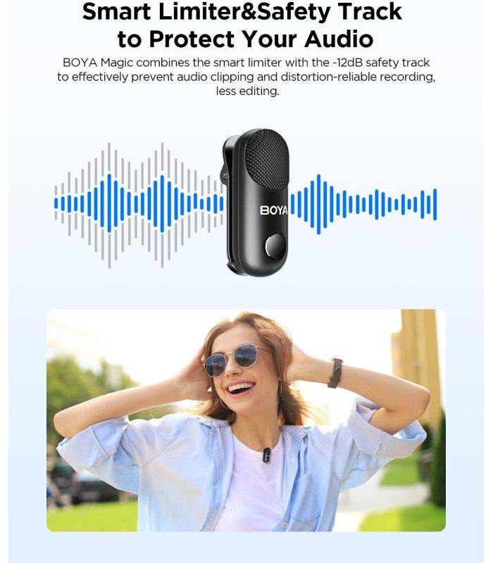 میکروفون یقه‌ای بی‌سیم بویا مدل BOYA MAGIC-02