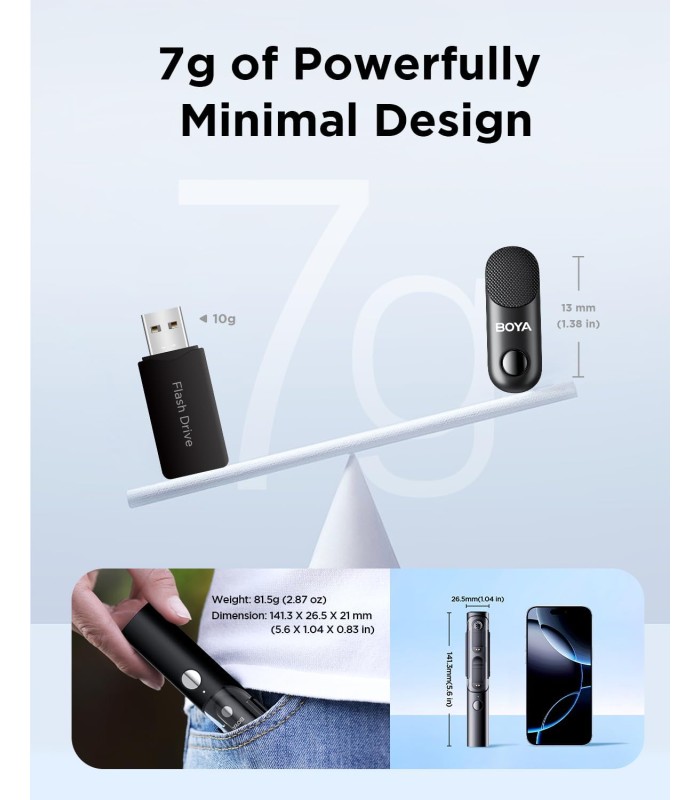 میکروفون یقه‌ای بی‌سیم بویا مدل BOYA MAGIC-02