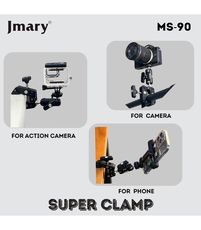 گیره چند منظوره جی‌ماری JMARY MS-90 For Action Cameras