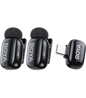 میکروفون یقه‌ای بی‌سیم بویا مدل BOYA Mini - 23(2TX+RXU)