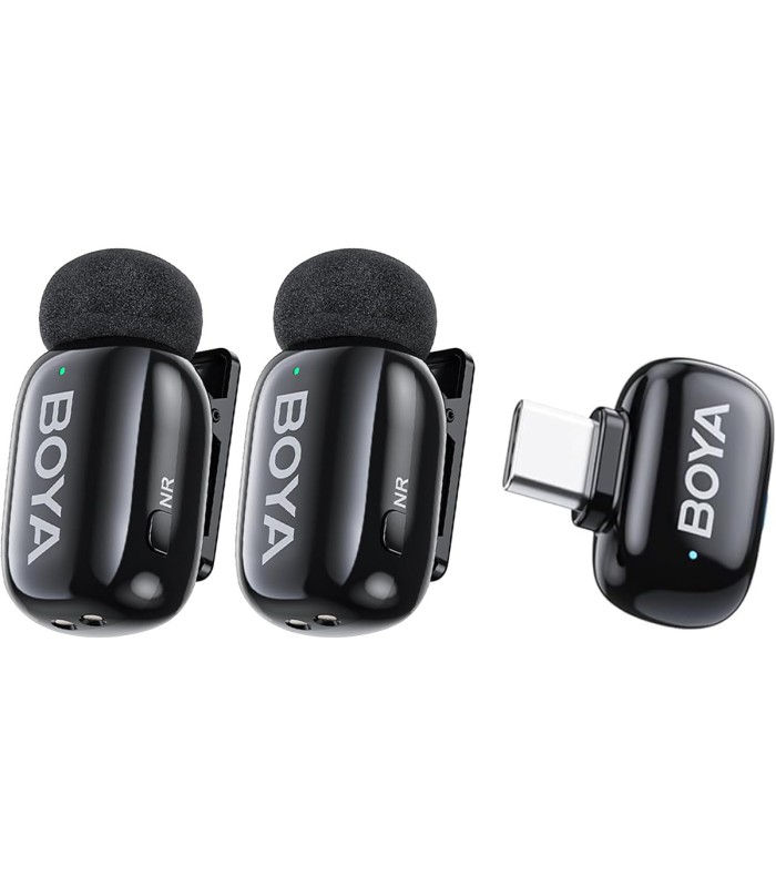میکروفون یقه‌ای بی‌سیم بویا مدل BOYA Mini - 23(2TX+RXU)