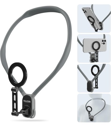 هولدر گردنی موبایل تلسین مدل TELESIN° Max Magnetic Mount - MNM-002