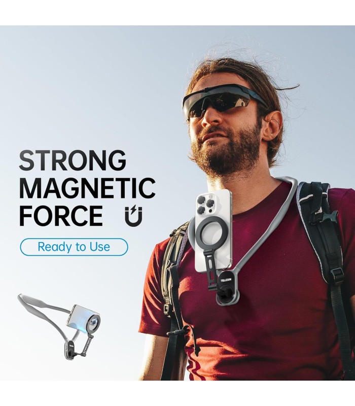 هولدر گردنی موبایل تلسین مدل TELESIN° Max Magnetic Mount - MNM-002