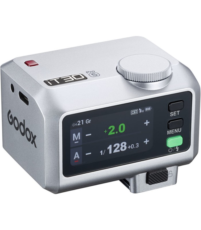 مینی فلاش دوربین گودکس مدل Godox iT30Pro S TTL (رنگ نقره‌ای) - سازگار با دوربین‌های سونی
