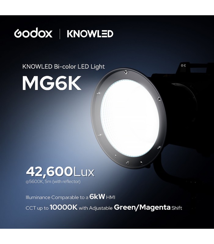 کیت نور ثابت LED گودکس مدل Godox KNOWLED MG6K Bi-Color