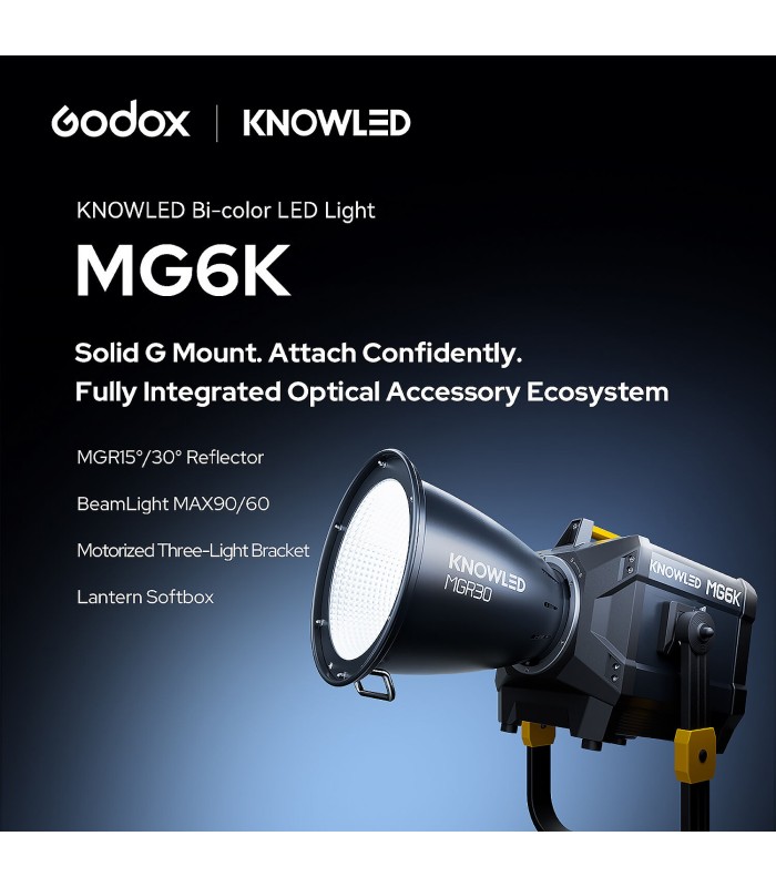 کیت نور ثابت LED گودکس مدل Godox KNOWLED MG6K Bi-Color