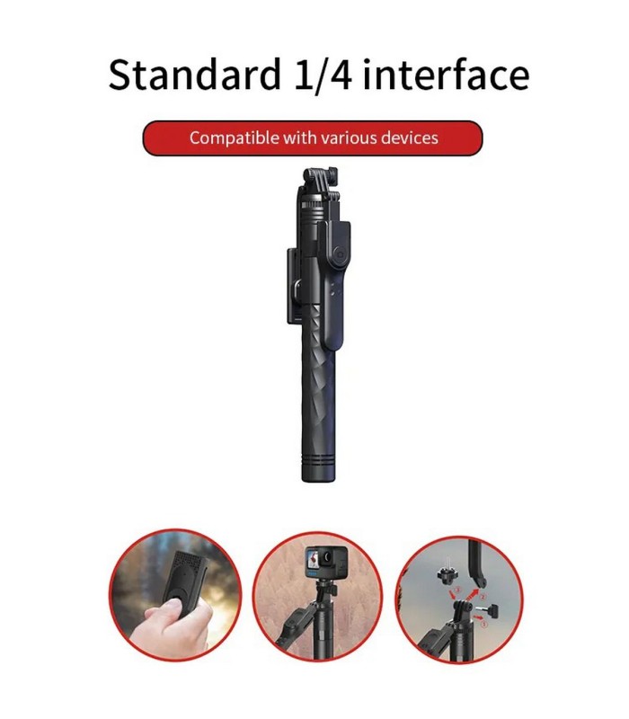 سه‌پایه نگهدارنده گوشی و دوربین جی‌ماری مدل jmary KT-239 Selfie Stick Tripod