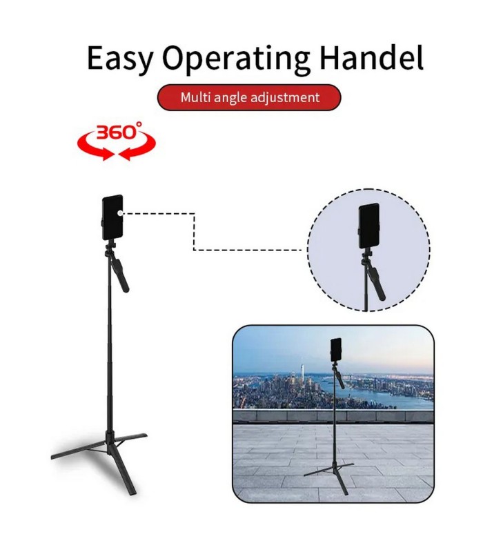سه‌پایه نگهدارنده گوشی و دوربین جی‌ماری مدل jmary KT-239 Selfie Stick Tripod
