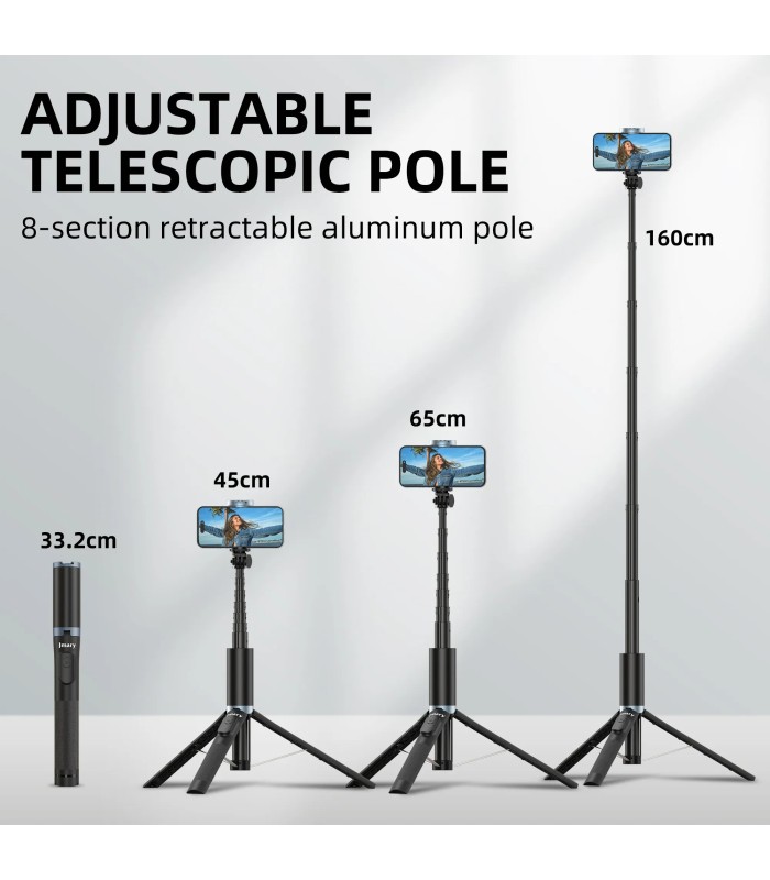 سه‌پایه نگهدارنده گوشی جی‌ماری مدل jmary KT-259 All-in-One Selfie Stick Tripod