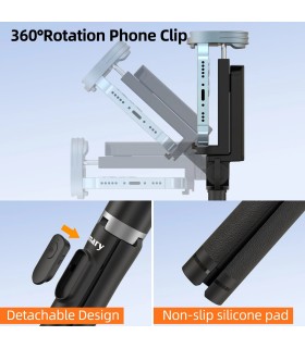 سه‌پایه نگهدارنده گوشی جی‌ماری مدل jmary KT-259 All-in-One Selfie Stick Tripod