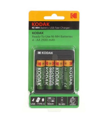 باتری قلمی قابل شارژ کداک مدل KODAK Ni-MH 4 AA 2100 mAh