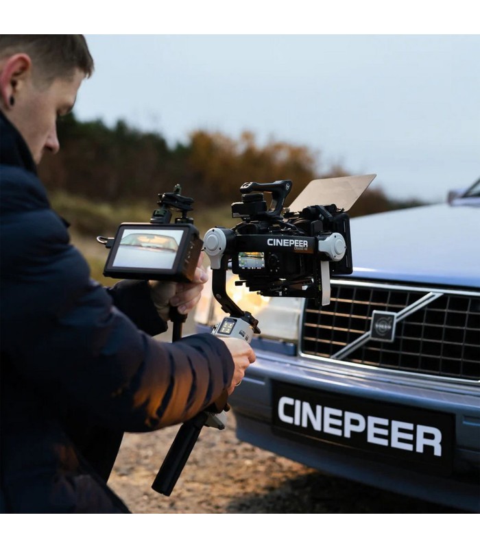 گیمبال دوربین ژیون مدل Zhiyun Cinepeer Crane 4E - رنگ خاکستری