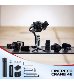 گیمبال دوربین ژیون مدل Zhiyun Cinepeer Crane 4E - رنگ مشکی
