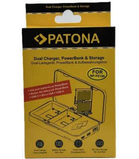 پک شارژر دوبل و باتری پتونا مدل Patona Platinum NP-FZ100 2400mAh