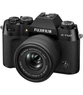 دوربین بدون‌آینه فوجی‌فیلم مدل FUJIFILM X-T50 به همراه لنز XC 15-45mm f/3.5-5.6 - رنگ مشکی