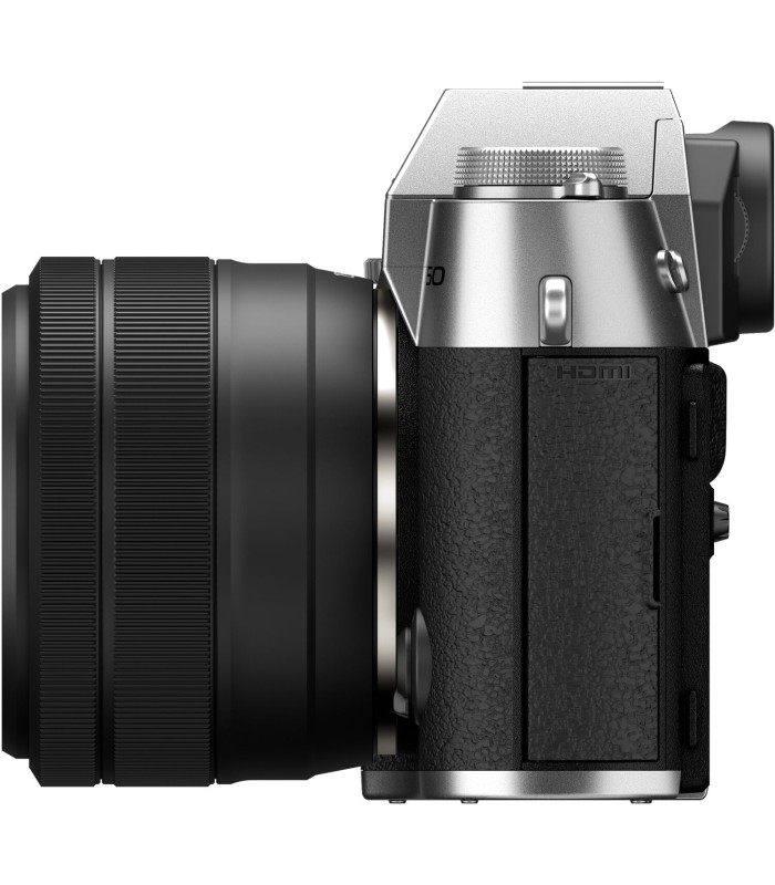 دوربین بدون‌آینه فوجی‌فیلم مدل FUJIFILM X-T50 به همراه لنز XC 15-45mm f/3.5-5.6 - رنگ نقره‌ای