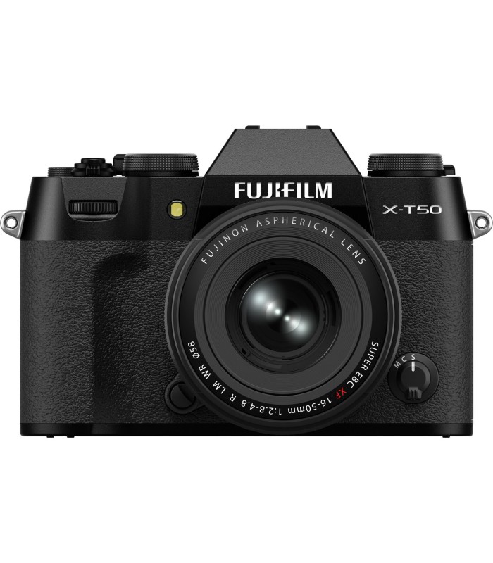 دوربین بدون‌آینه فوجی‌فیلم مدل FUJIFILM X-T50 به همراه لنز XF 16-50mm f/2.8-4.8 - رنگ مشکی