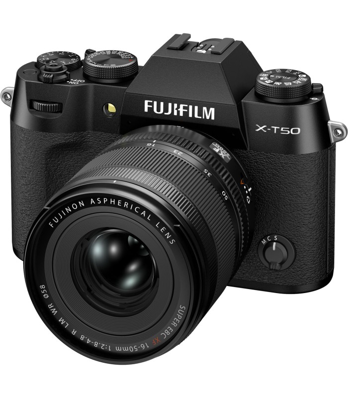 دوربین بدون‌آینه فوجی‌فیلم مدل FUJIFILM X-T50 به همراه لنز XF 16-50mm f/2.8-4.8 - رنگ مشکی