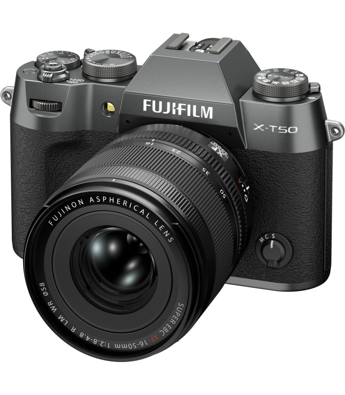 دوربین بدون‌آینه فوجی‌فیلم مدل FUJIFILM X-T50 به همراه لنز XF 16-50mm f/2.8-4.8 - رنگ زغالی