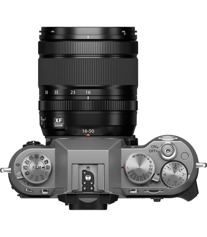 دوربین بدون‌آینه فوجی‌فیلم مدل FUJIFILM X-T50 به همراه لنز XF 16-50mm f/2.8-4.8 - رنگ نقره‌ای