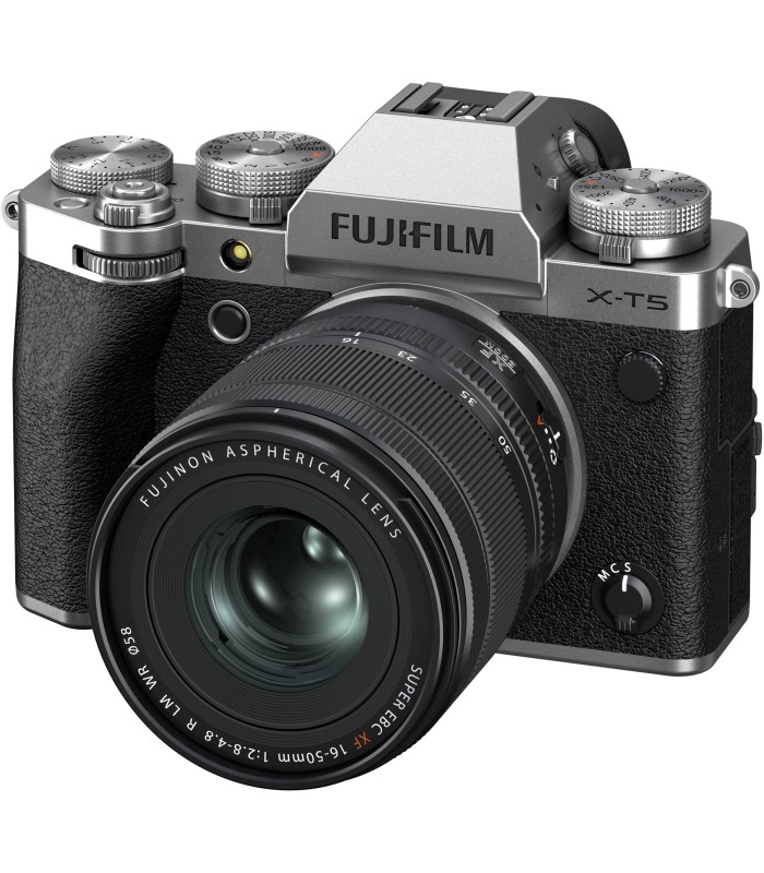 دوربین بدون‌آینه فوجی‌فیلم مدل FUJIFILM X-T5 به همراه لنز XF 16-50mm f/2.8-4.8 - رنگ نقره‌ای