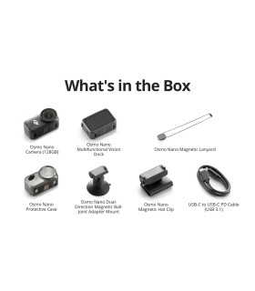 دوربین اکشن دی جی آی مدل DJI Osmo Nano Standard Combo - ظرفیت ۱۲۸ گیگابایت