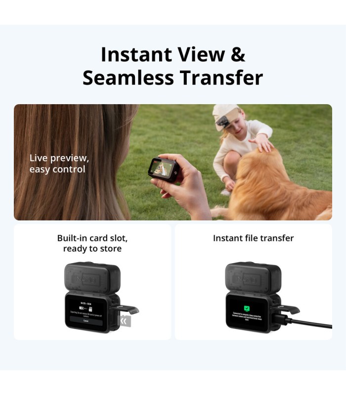 دوربین اکشن دی جی آی مدل DJI Osmo Nano Standard Combo - ظرفیت ۱۲۸ گیگابایت