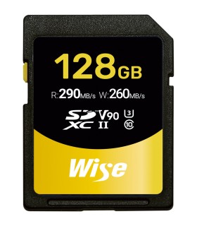 کارت حافظه Wise مدل Advanced V90 SD-N UHS-II SDXC 290MB/s ظرفیت ۱۲۸ گیگابایت