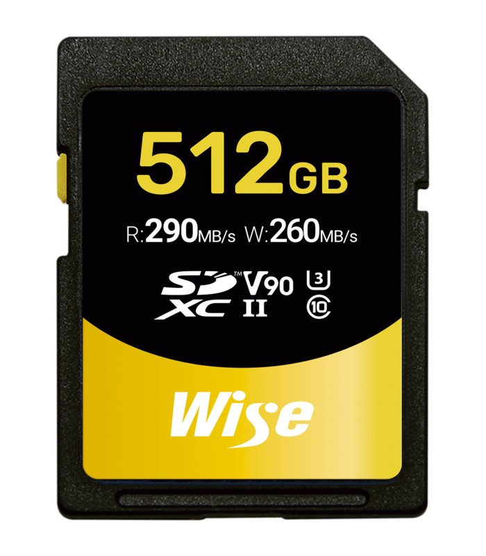 کارت حافظه Wise مدل Advanced V90 SD-N UHS-II SDXC 290MB/s ظرفیت ۵۱۲ گیگابایت