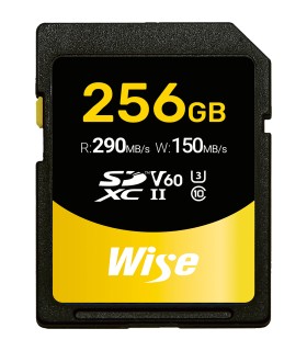 کارت حافظه Wise مدل Advanced V60 SD-N UHS-II SDXC 290MB/s ظرفیت ۲۵۶ گیگابایت