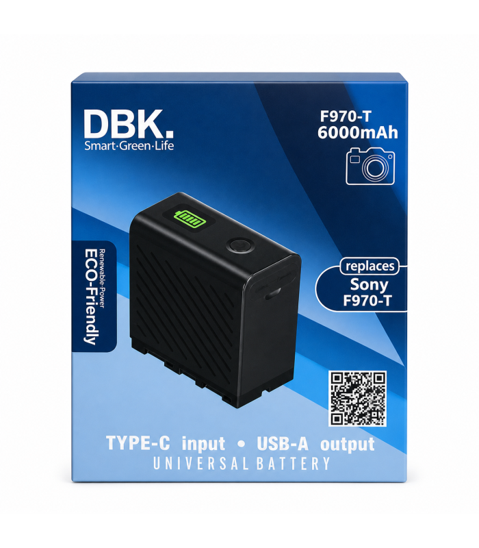 باتری دوربین دی بی کی مدل DBK F970-T 6000mAh