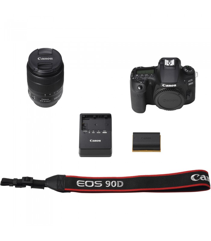 دست دوم - دوربین دیجیتال کانن مدل 90D همراه با لنز EF-S 18-135mm IS USM