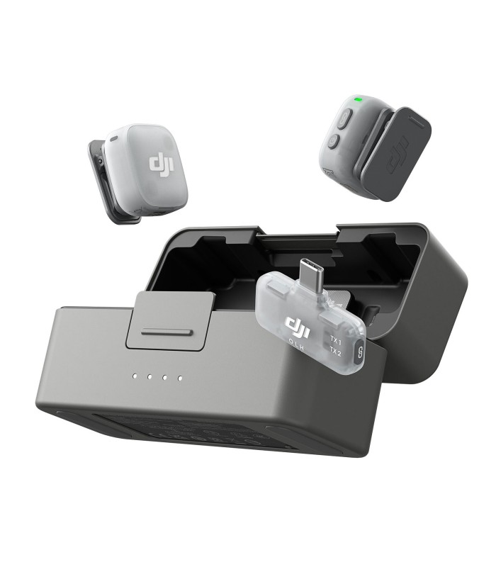 میکروفون دو کاربره دی‌جی‌آی مدل DJI Mic Mini 2 (2 TX + 1 Mobile RX + Charging Case)