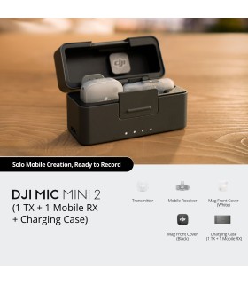 میکروفون تک‌کاربره دی‌جی‌آی مدل DJI Mic Mini 2 (1 TX + 1 Mobile RX + Charging Case)