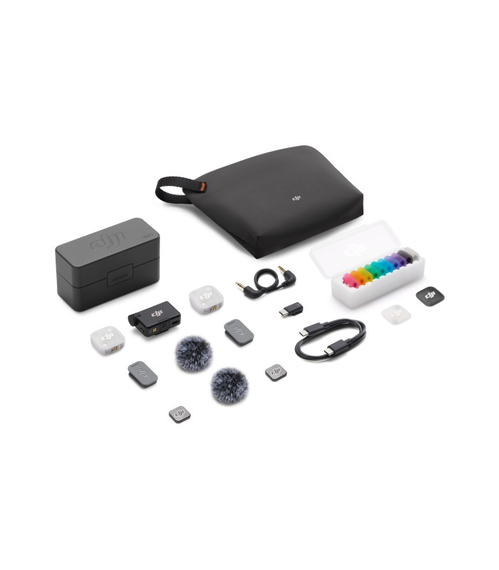 میکروفون دو کاربره دی‌جی‌آی مدل DJI Mic Mini 2 (2 TX + 1 RX + Charging Case)