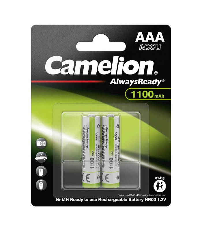 باتری شارژی Camelion AAA 1100mAh بسته ۲ عددی