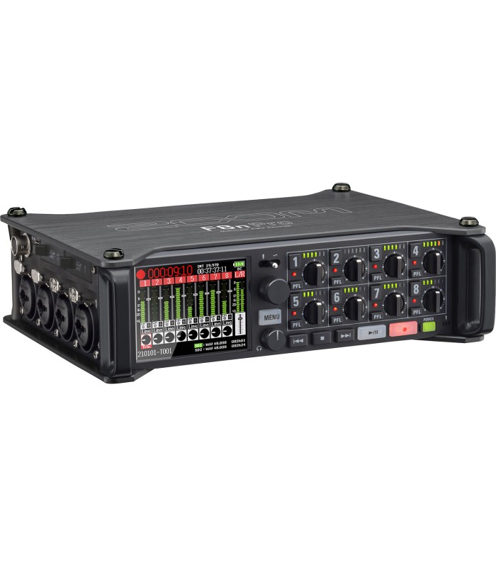 رکوردر صدای حرفه‌ای زوم مدل Zoom F8n Pro 8-Input / 10-Track