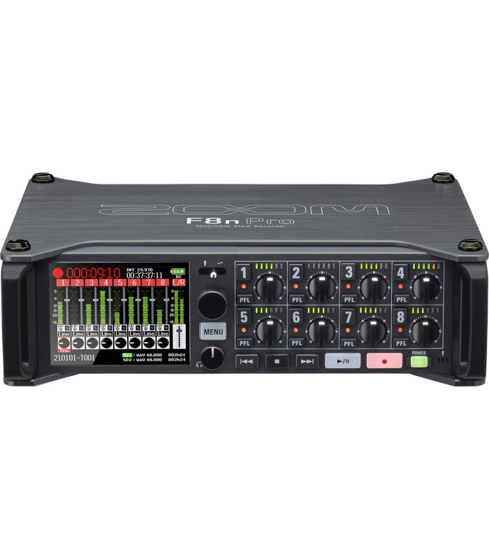 رکوردر صدای حرفه‌ای زوم مدل Zoom F8n Pro 8-Input / 10-Track