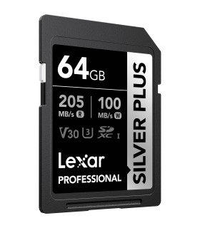 کارت حافظه لکسار مدل Lexar Professional SILVER PLUS UHS-I SDXC | ظرفیت ۶۴ گیگابایت