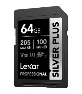 کارت حافظه لکسار مدل Lexar Professional SILVER PLUS UHS-I SDXC | ظرفیت ۶۴ گیگابایت