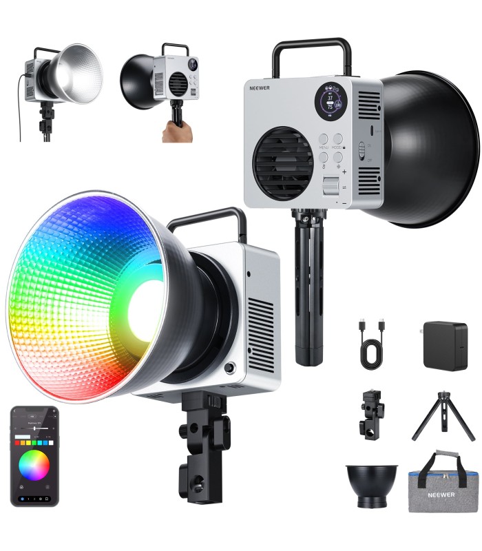 خرید نور ثابت COB باتری‌دار RGB NEEWER HB80C | فروشگاه پیکسل